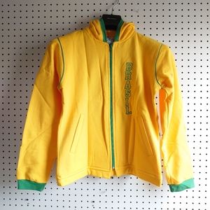 Pierim Brazil Logo Sporty Hooded Zip Jacket